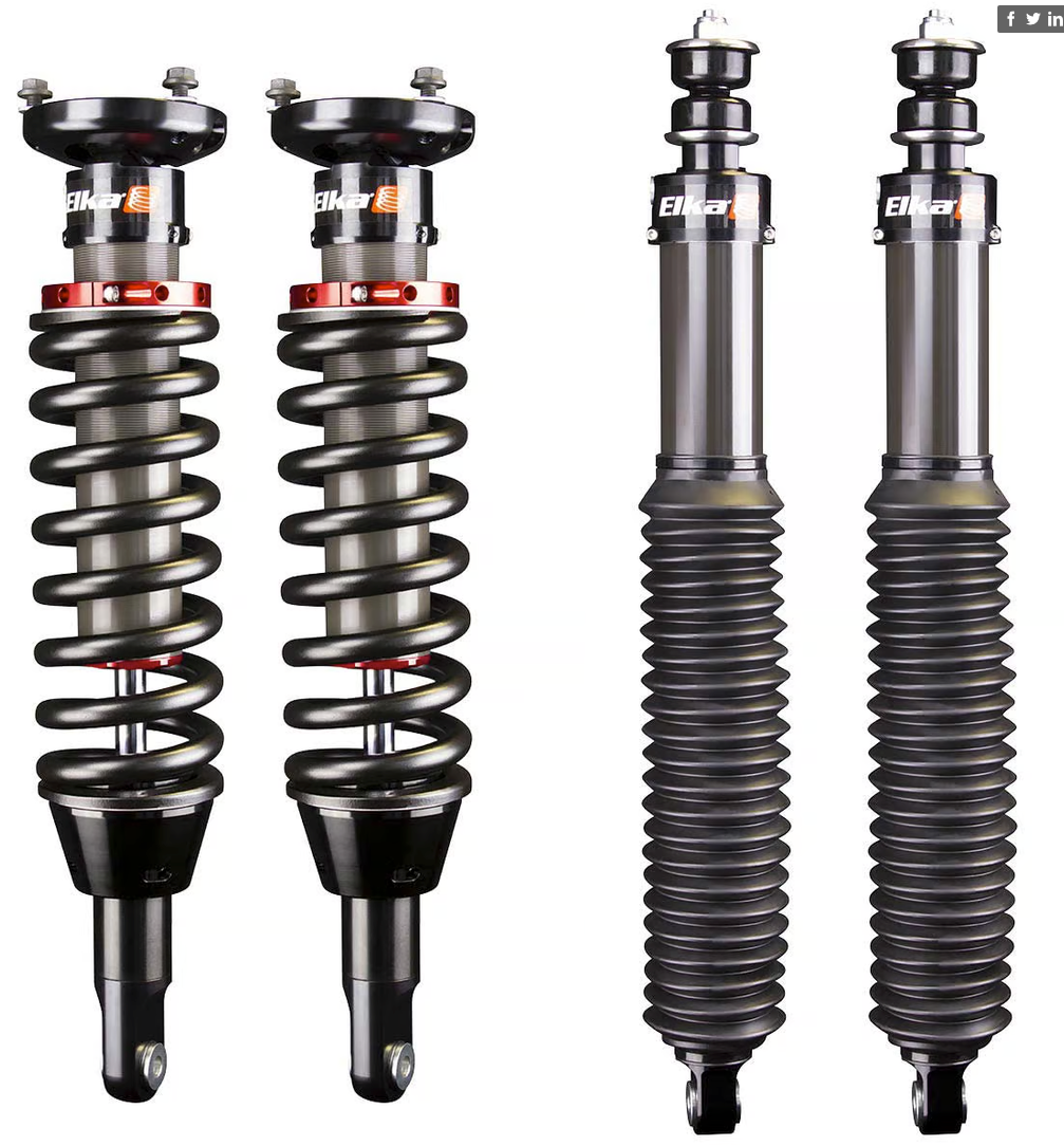 Elka - 2.5 IFP Front & Rear Shocks Kit for Toyota 4Runner, 2010 to 202 ...